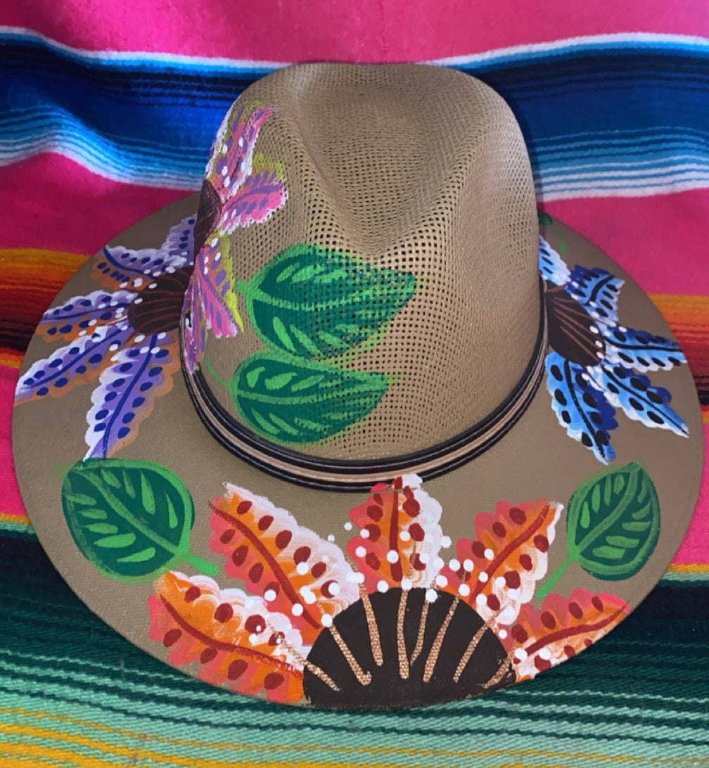 Hand painted “campo “ hat