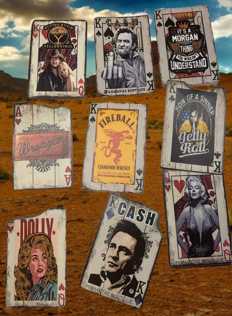 Poker Cards & Feathers