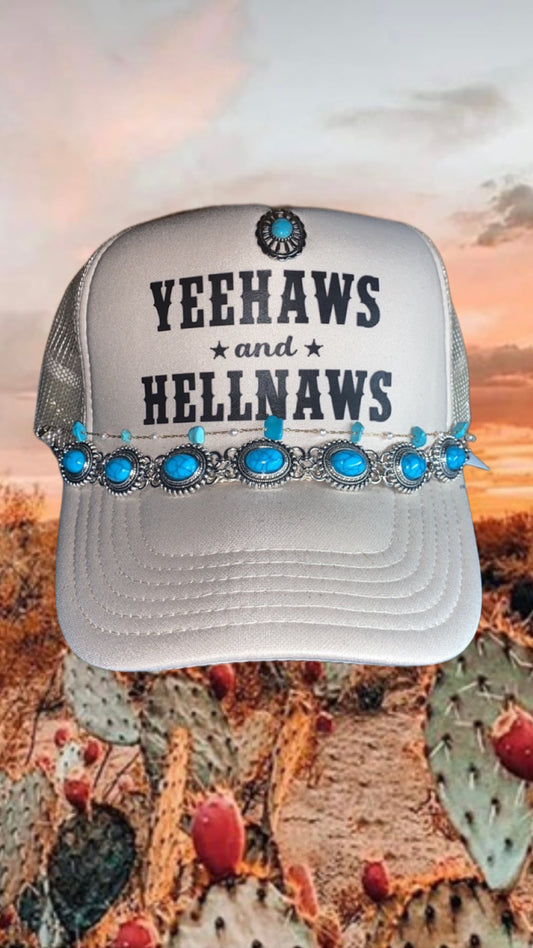 "Yeehaws and Hellnaws" Trucker Cap