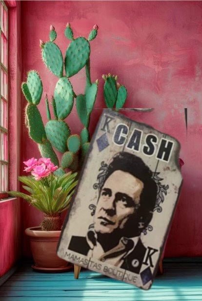 "CASH" Poker card