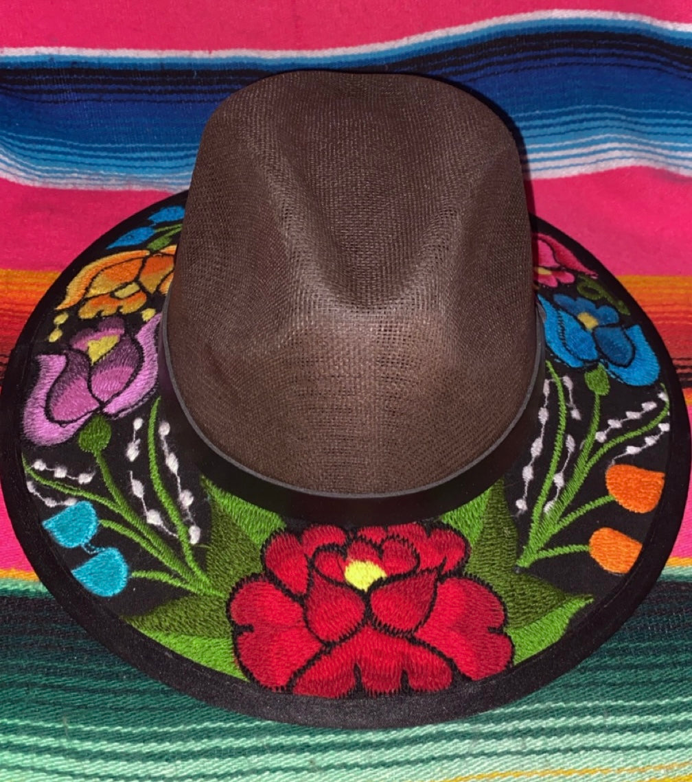 Embroidered “rosita” hat