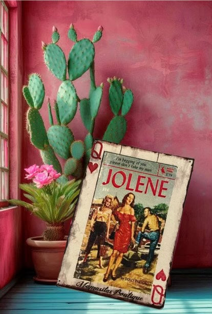 "JOLENE" Poker card