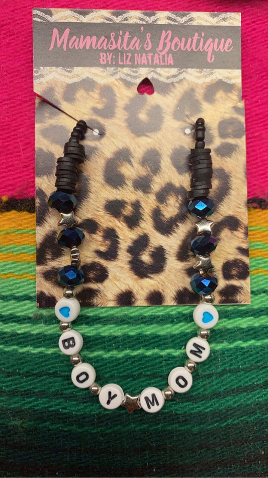 Boy mom cap chain black/ blue