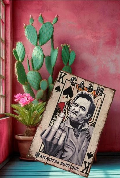 "Cash Flippingoff" Poker card