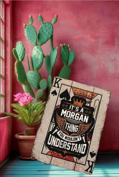 "It's a Morgan thing You Wouldn't Understand" Poker card