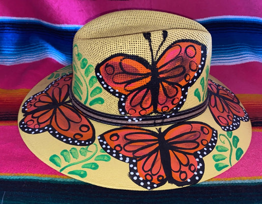 Hand painted “Maripily” hat