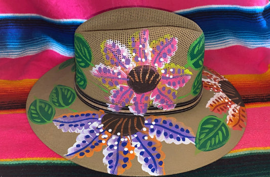 Hand painted “campo “ hat