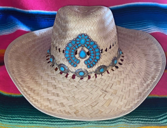 Lake life sombrero with pendants