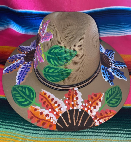Hand painted “campo “ hat